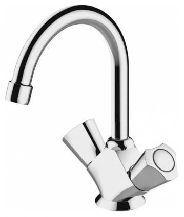 Смеситель Bravat Duo 7F1133186CP-RUS для раковины двухвентильный, хром