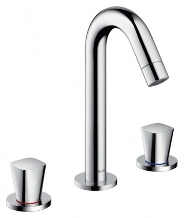 Смеситель Hansgrohe Logis для раковины двухвентильный, хром, высота излива 15.3 см