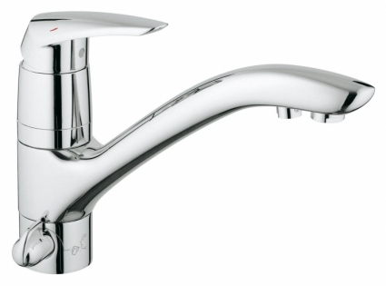 Смеситель Grohe Eurodisc для кухонной мойки однорычажный, хром