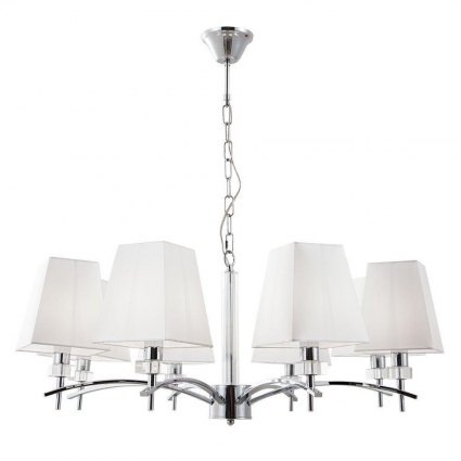 Подвесная люстра Arte Lamp Kensington A4098LM-8CC цвет белый, мощность 320 Вт
