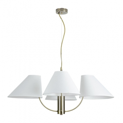 Подвесная люстра Arte Lamp Rondo A4086LM-4AB в стиле модерн, цвет белый
