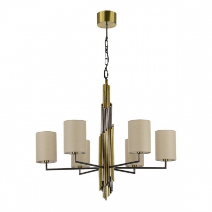 Подвесная люстра ST Luce Gloria SL1638.303.06 в стиле арт-деко, цвет серый