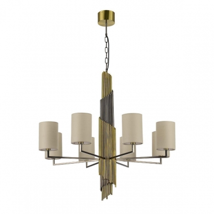 Подвесная люстра ST Luce Gloria SL1638.303.08 в стиле арт-деко, цвет серый