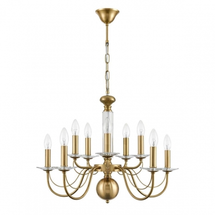 Подвесная люстра Lumion Classi Incanto 8033/10 в классическом стиле, цвет медь
