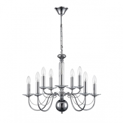 Подвесная люстра Lumion Classi Incanto 8034/10 в классическом стиле, цвет хром