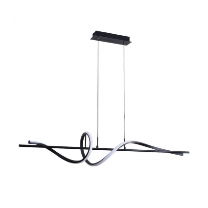 Подвесной светодиодный светильник Arte Lamp Twisted A4587SP-30BK в стиле Хай-тек, цвет черный