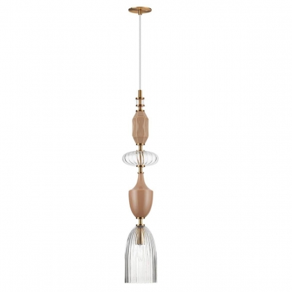 Подвесной светильник Odeon Light Exclusive Modern Terra 5414/1 в стиле арт-деко, цвет бежевый