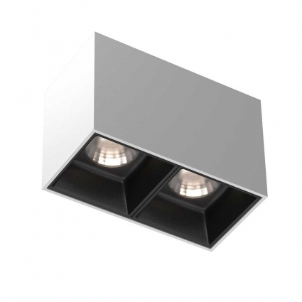 Потолочный светодиодный светильник Maytoni Technical Alfa Led C065CL-02-L12W4K-W в современном стиле, цвет белый