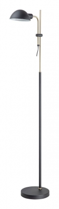 Торшер Arte Lamp Zetta A7055PN-1BK в современном стиле, цвет черный, мощность 60 Вт
