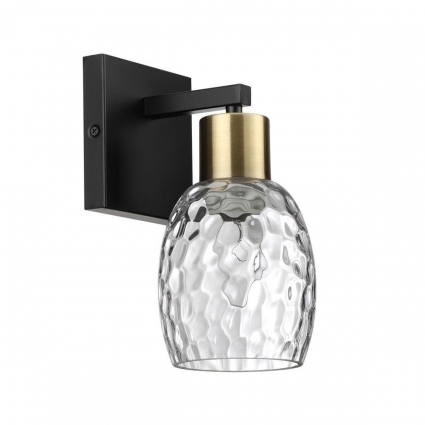 Бра Lumion Moderni Ice 6562/1W в стиле модерн, цвет черный, мощность 40 Вт