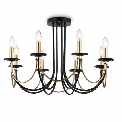 Подвесная люстра Ambrella light Traditional Modern TR9622 цвет черный, мощность 320 Вт