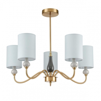 Подвесная люстра Lumion Classi Anri 6590/5 в стиле модерн, цвет мятный