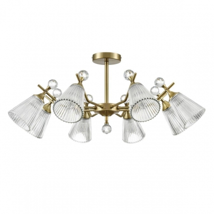 Потолочная люстра Lumion Classi Aurica 8046/8C в стиле модерн, цвет латунь