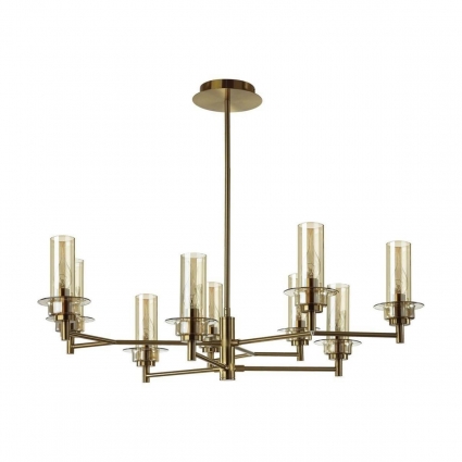 Подвесная люстра Lumion Classi Madonna 6554/9C цвет коньячный, мощность 360 Вт