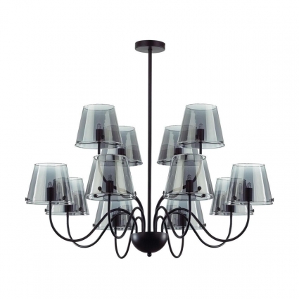 Подвесная люстра Lumion Moderni Smoky 6570/12C цвет дымчатый, мощность 240 Вт