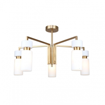 Потолочная люстра Escada Sonnet 1171/5P Brass в стиле модерн, цвет белый
