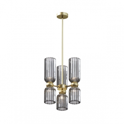 Подвесная люстра Maytoni Antic MOD302PL-06GR в современном стиле, цвет дымчатый