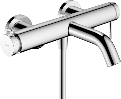Смеситель для ванны с душем Hansgrohe Tecturis S 73422000 хром, однорычажный, длина излива 20.9 см