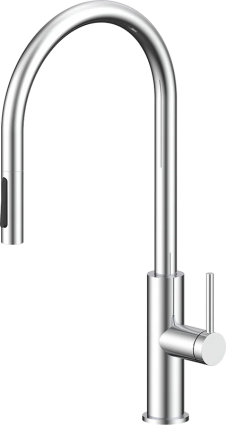 Смеситель для кухни Paulmark Senso Se215180-CR хром сенсорный, длина излива 22.5 см