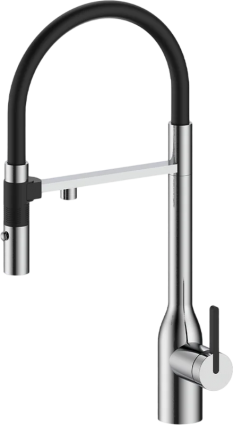 Смеситель для кухни Paulmark Magneto One Ma213188-BS брашированная сталь однорычажный, длина излива 22 см