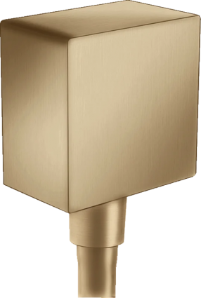 Шланговое подключение Hansgrohe Fixfit Square 26455140 шлифованная бронза штанга 6.4 см,  в современном стиле
