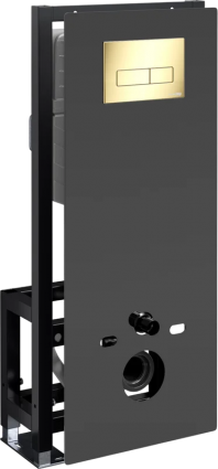 Система инсталляции для унитазов Wasserkraft Glan 66TLT.010.ME.BL.PG03 с кнопкой смыва золото, 50x22x134 см,  в современном стиле