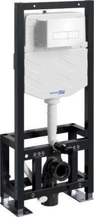 Система инсталляции для унитазов Wasserkraft Dill 61TLT.010.ME.WH03 с кнопкой смыва белой, 50x22x134 см,  в современном стиле