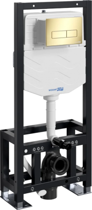 Система инсталляции для унитазов Wasserkraft Dill 61TLT.010.ME.PG03 с кнопкой смыва золото, 50x22x134 см,  в современном стиле