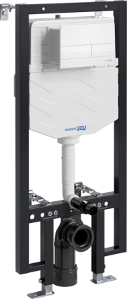 Система инсталляции для унитазов Wasserkraft Vils 56TLT.010.ME.WH04 с кнопкой смыва белой, 50x21x136 см,  в современном стиле
