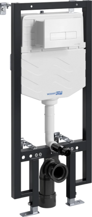Система инсталляции для унитазов Wasserkraft Vils 56TLT.010.ME.WH03 с кнопкой смыва белой, 50x21x136 см,  в современном стиле