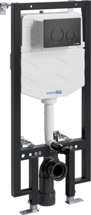 Система инсталляции для унитазов Wasserkraft Vils 56TLT.010.ME.MB02 с кнопкой смыва матовой черной, 50x21x136 см,  в современном стиле