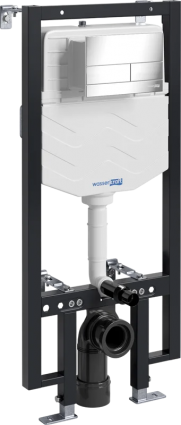 Система инсталляции для унитазов Wasserkraft Vils 56TLT.010.ME.CH04 с кнопкой смыва хром, 50x21x136 см,  в современном стиле