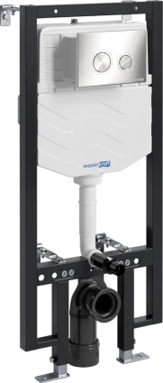 Система инсталляции для унитазов Wasserkraft Vils 56TLT.010.ME.BN01 с кнопкой смыва никель, 50x21x136 см,  в современном стиле