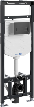 Система инсталляции для унитазов Wasserkraft Alme 15TLT.010.ME.MB03 с кнопкой смыва матовой черной, 50.4x23.5x136 см,  в современном стиле