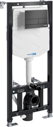 Система инсталляции для унитазов Wasserkraft Aller 10TLT.010.ME.MB04 с кнопкой смыва матовой черной, 50x23.5x136 см,  в современном стиле