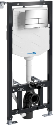 Система инсталляции для унитазов Wasserkraft Aller 10TLT.010.ME.CH04 с кнопкой смыва хром, 50x23.5x136 см,  в современном стиле