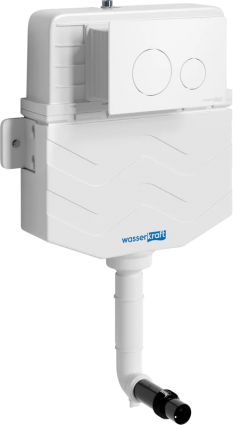 Смывной бачок скрытого монтажа Wasserkraft Aller 10TLT.031.ME.WM02 с кнопкой смыва матовой белой, 50x11.2x78.99 см