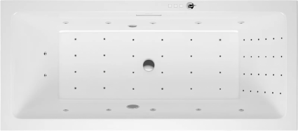 Акриловая ванна Excellent Heaven Slim Nano 170x75 см, с гидромассажем, с каркасом, со сливом-переливом, прямоугольная, встраиваемая