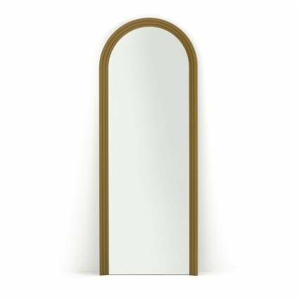 Настенное зеркало La Redoute Plus Letsi 75x195 коричневого цвета стиль современный