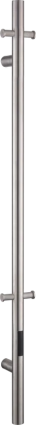Полотенцесушитель электрический Boheme Uno 726-SGM 150x12, shine gun metal, серый, I-образный