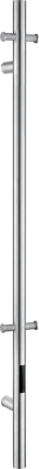 Полотенцесушитель электрический Boheme Uno 726-NB 150x12, nickel brush, сталь, I-образный