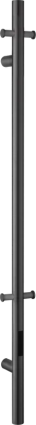 Полотенцесушитель электрический Boheme Uno 726-B 150x12, black, черный, I-образный