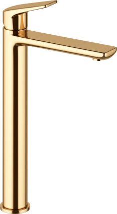 Смеситель для раковины Wellsee ICON! for life 182308000 золотой однорычажный, длина излива 15 см