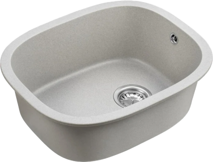 Мойка кухонная Emar Quartz EMQ-1560.P барит матовая, овальная, 46x56 см