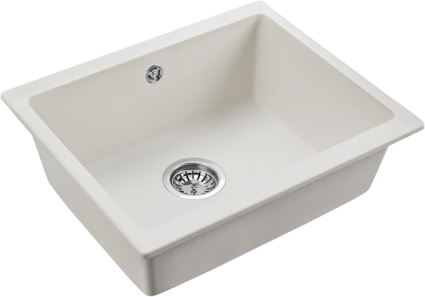 Мойка кухонная Emar Quartz EMQ-1555.P агат матовая, прямоугольная, 55.5x46 см