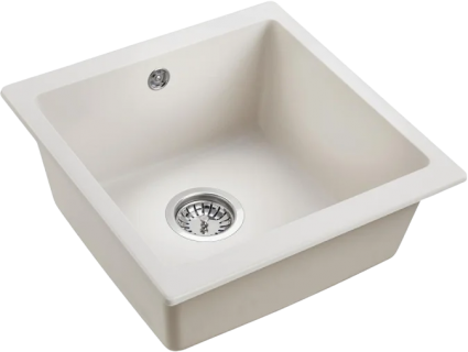 Мойка кухонная Emar Quartz EMQ-1455.P агат матовая, квадратная, 45.5x46 см