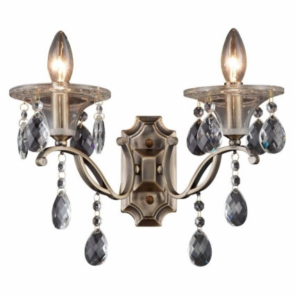 Бра Toplight Zoe TL7220B-02AB в классическом стиле, цвет бронза, мощность 80 Вт
