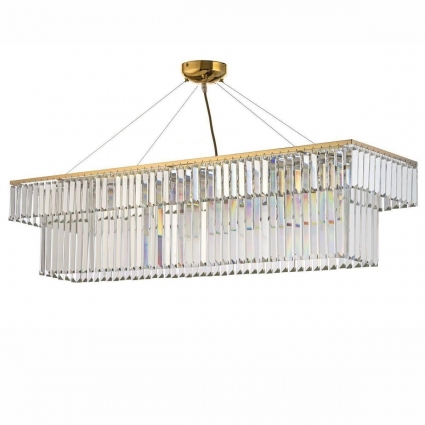Подвесная люстра Arti Lampadari Enio E 1.5.120x30.100 GP в стиле модерн, мощность 400 Вт