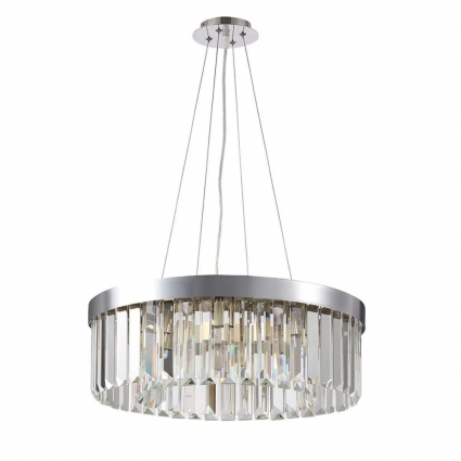 Подвесная люстра Milosh Tendence Liciu 1023CL-8CH в стиле модерн, цвет хром