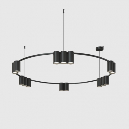 Подвесная люстра Denkirs Orbit DK4067-BK в современном стиле, цвет черный